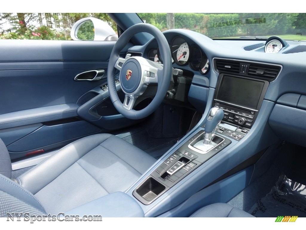 2014 911 Carrera Cabriolet - Rhodium Silver Metallic / Yachting Blue photo #16