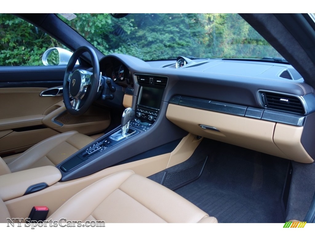 2014 911 Turbo Coupe - GT Silver Metallic / Espresso/Cognac Natural Leather photo #17