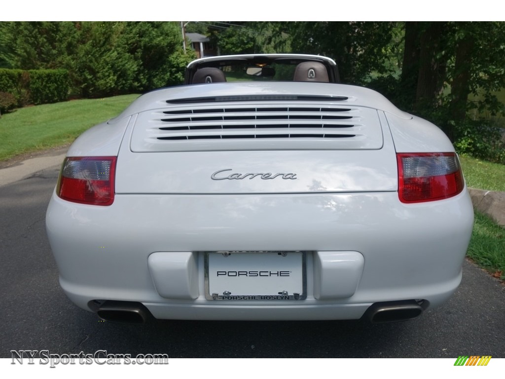 2008 911 Carrera Cabriolet - Carrara White / Cocoa Brown photo #5