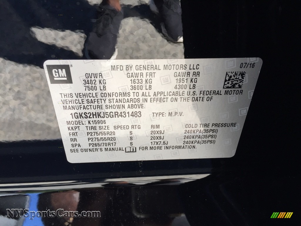 2016 Yukon XL Denali 4WD - Onyx Black / Jet Black photo #11