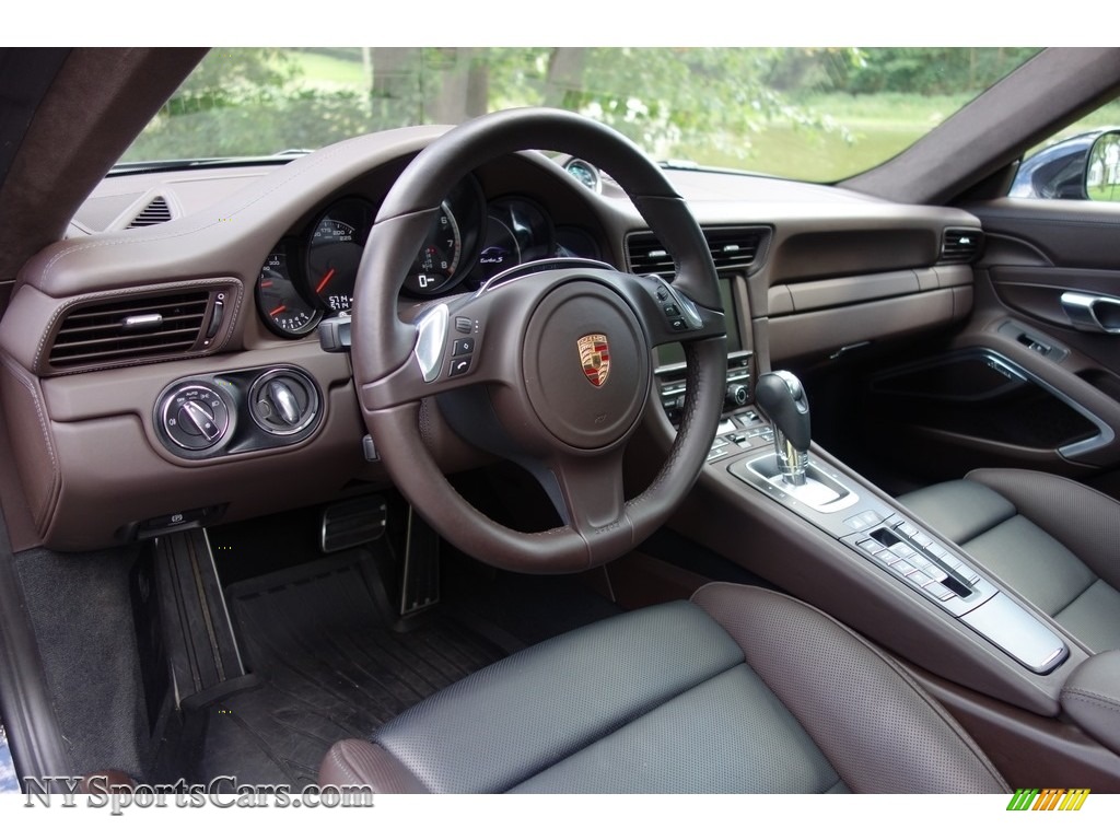 2015 911 Turbo S Coupe - Black / Espresso Natural Leather photo #21