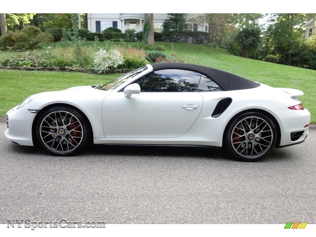2014 911 Turbo Cabriolet - White / Carrera Red Natural Leather photo #3