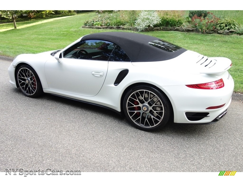 2014 911 Turbo Cabriolet - White / Carrera Red Natural Leather photo #4