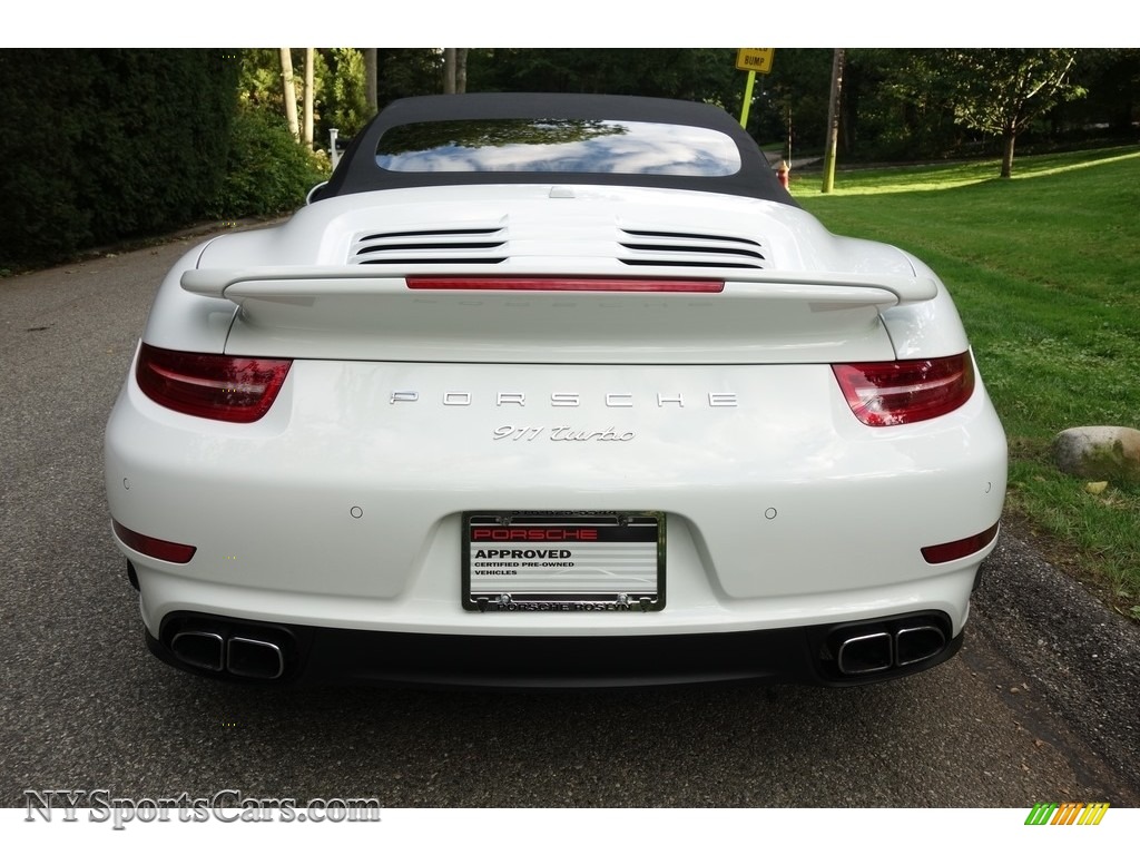 2014 911 Turbo Cabriolet - White / Carrera Red Natural Leather photo #5
