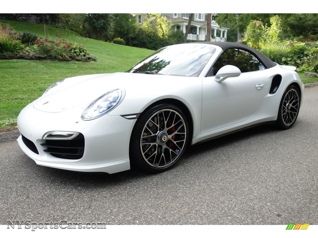 2014 911 Turbo Cabriolet - White / Carrera Red Natural Leather photo #9