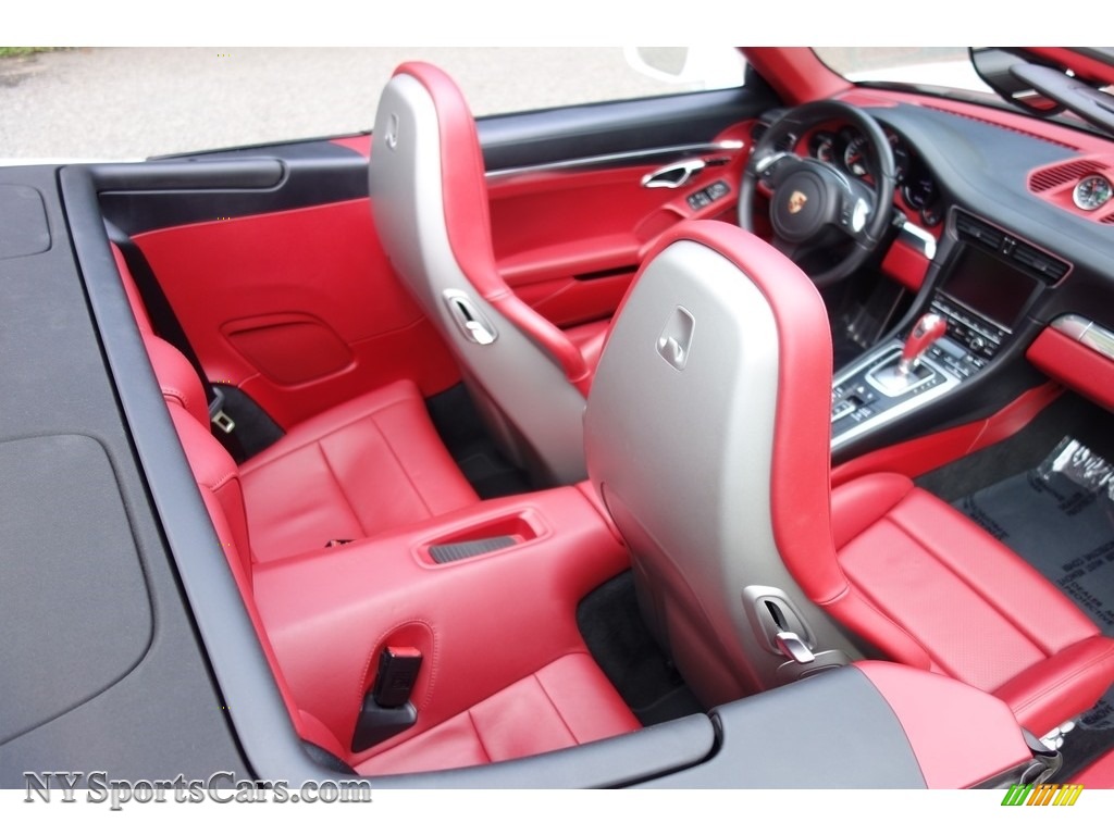 2014 911 Turbo Cabriolet - White / Carrera Red Natural Leather photo #18