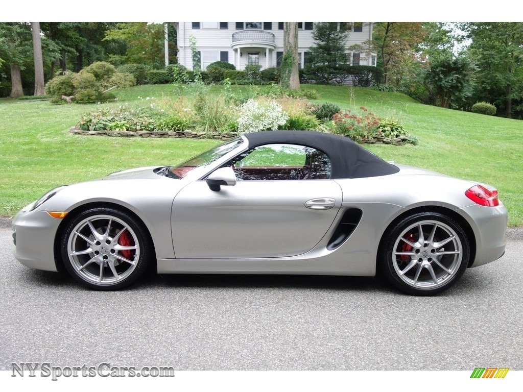 2013 Boxster S - Platinum Silver Metallic / Carrera Red Natural Leather photo #4