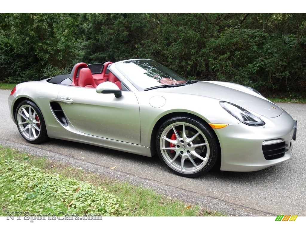 2013 Boxster S - Platinum Silver Metallic / Carrera Red Natural Leather photo #9