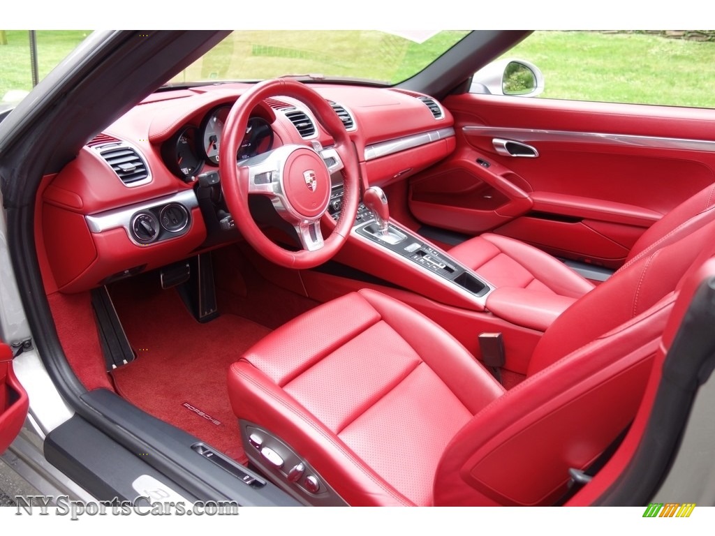 2013 Boxster S - Platinum Silver Metallic / Carrera Red Natural Leather photo #12