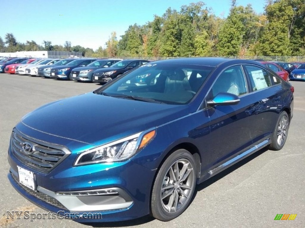 2017 Hyundai Sonata Sport 2 0t In Lakeside Blue 465528 2017 Sonata Sport 2 0t Lakeside Blue Gray Photo 1
