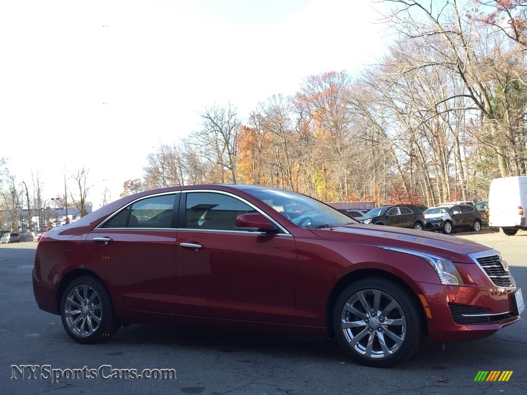 2017 ATS Luxury AWD - Red Obsession Tintcoat / Jet Black photo #3
