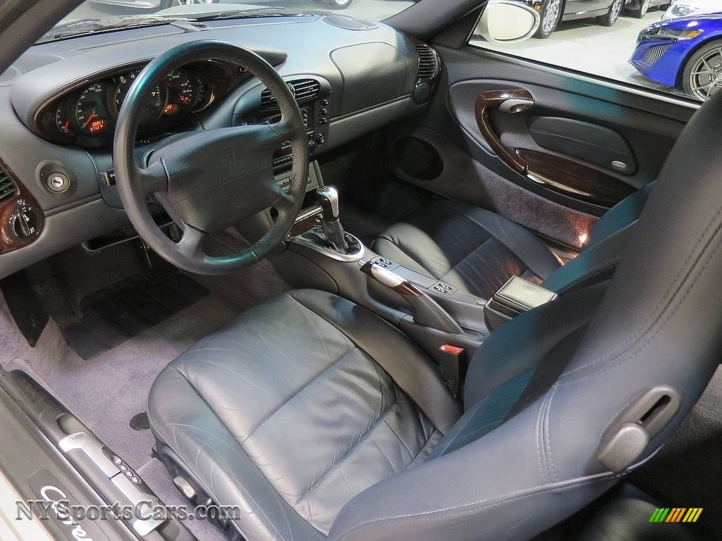 2000 911 Carrera Cabriolet - Arctic Silver Metallic / Metropol Blue photo #15
