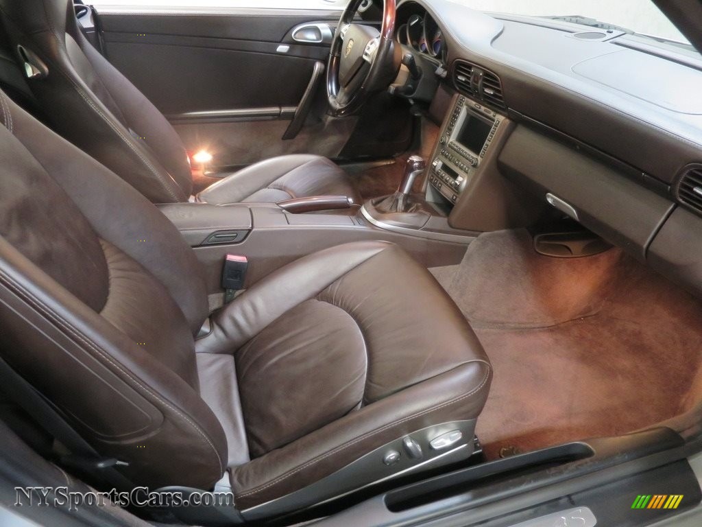 2006 911 Carrera 4S Cabriolet - Arctic Silver Metallic / Cocoa Brown photo #16