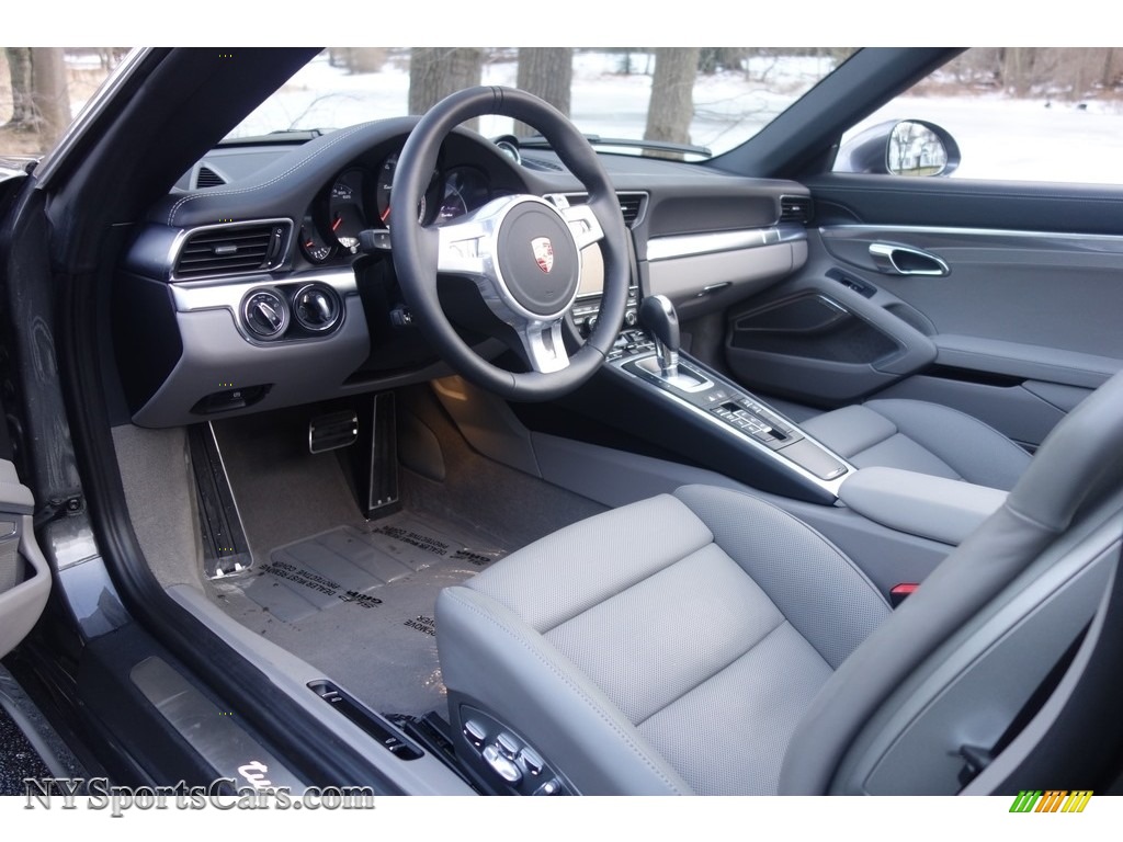 2015 911 Turbo Cabriolet - Agate Grey Metallic / Black/Platinum Grey photo #10