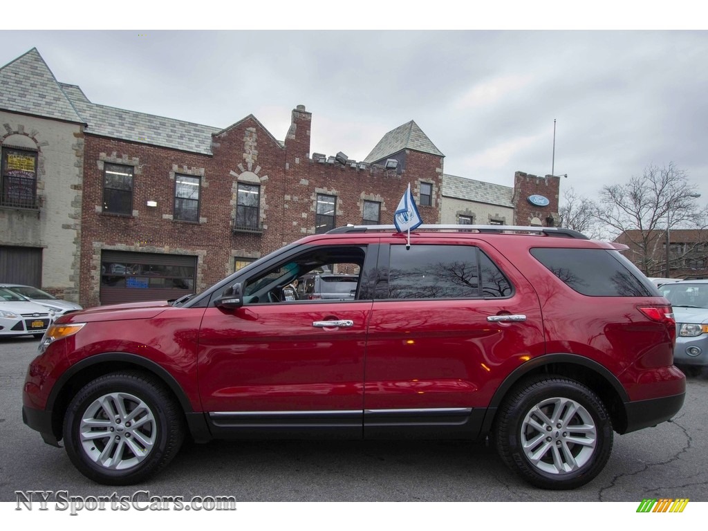 2014 Explorer XLT 4WD - Ruby Red / Charcoal Black photo #3
