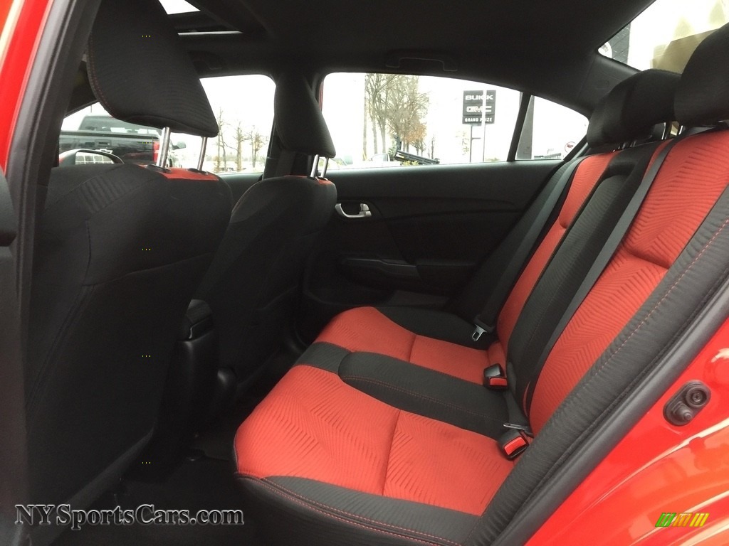 2014 Civic Si Sedan - Rallye Red / Black/Red photo #8