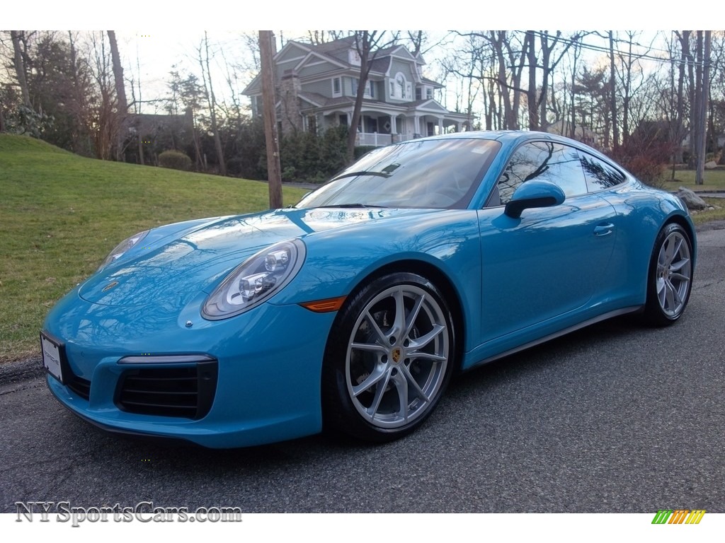Miami Blue / Graphite Blue/Chalk Porsche 911 Carrera 4 Coupe