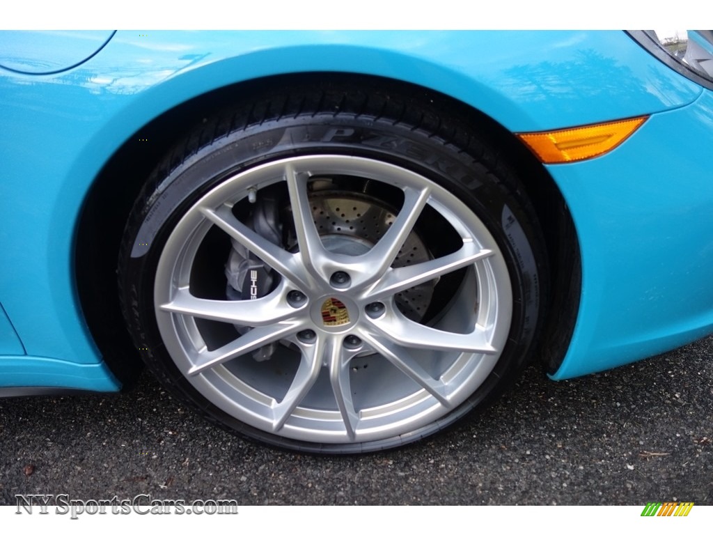 2017 911 Carrera 4 Coupe - Miami Blue / Graphite Blue/Chalk photo #10