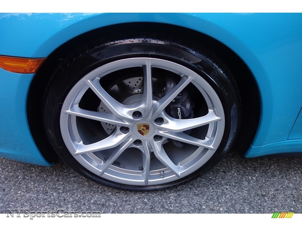 2017 911 Carrera 4 Coupe - Miami Blue / Graphite Blue/Chalk photo #11