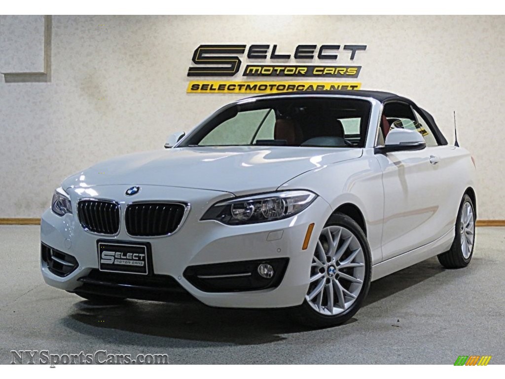 Alpine White / Coral Red BMW 2 Series 228i xDrive Convertible