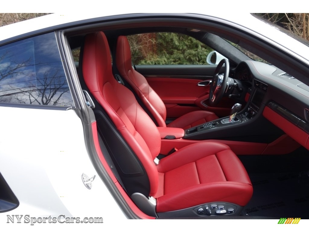 2014 911 Turbo S Coupe - White / Carrera Red Natural Leather photo #18
