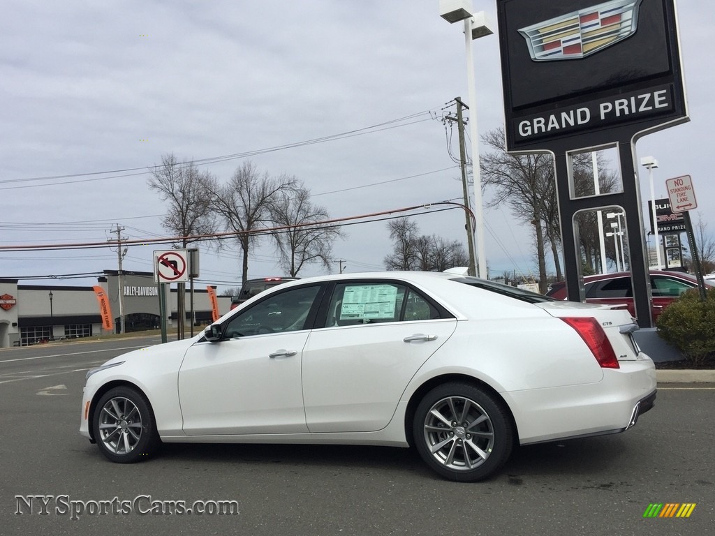 2017 CTS Luxury AWD - Crystal White Tricoat / Light Platinum w/Jet Black Accents photo #6