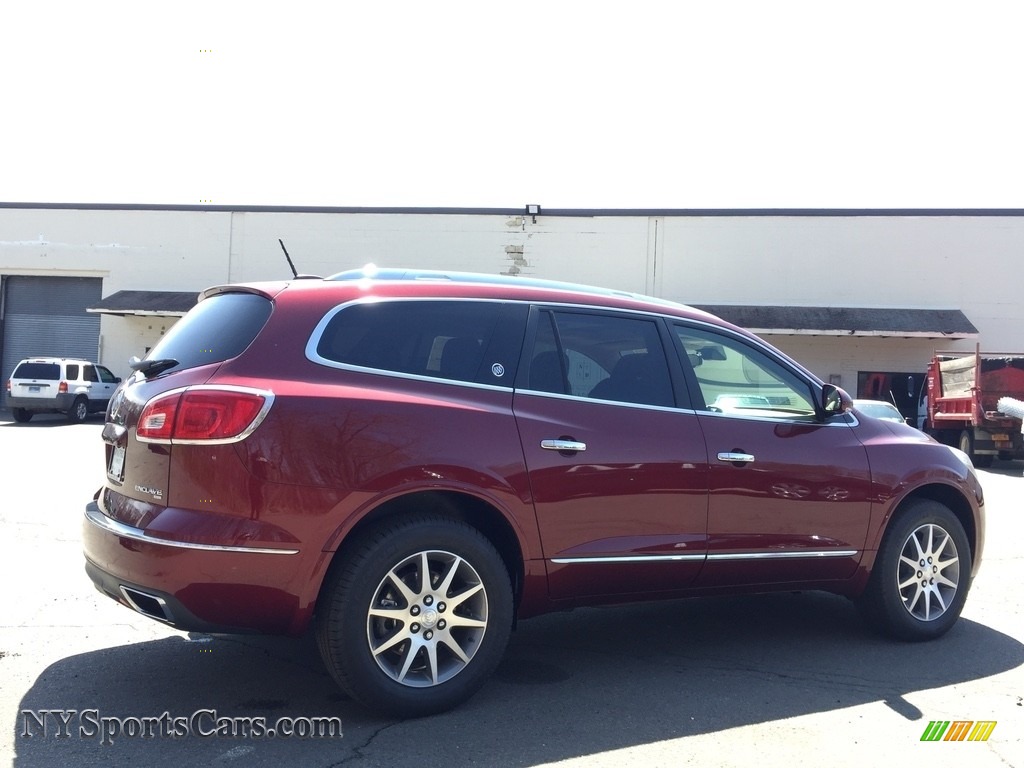 2017 Enclave Leather AWD - Crimson Red Tintcoat / Choccachino photo #4