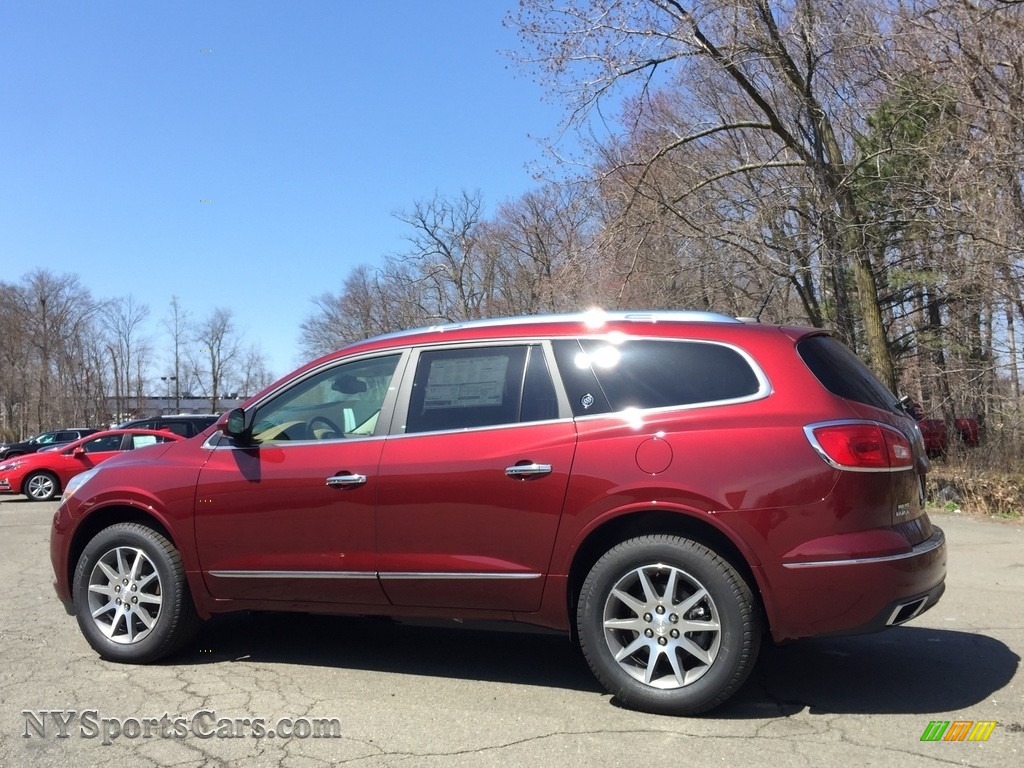 2017 Enclave Leather AWD - Crimson Red Tintcoat / Choccachino photo #6