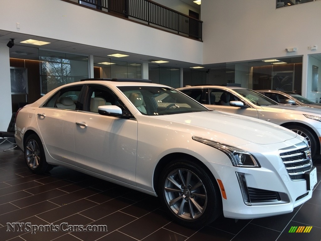 2017 CTS Luxury AWD - Crystal White Tricoat / Light Platinum w/Jet Black Accents photo #3