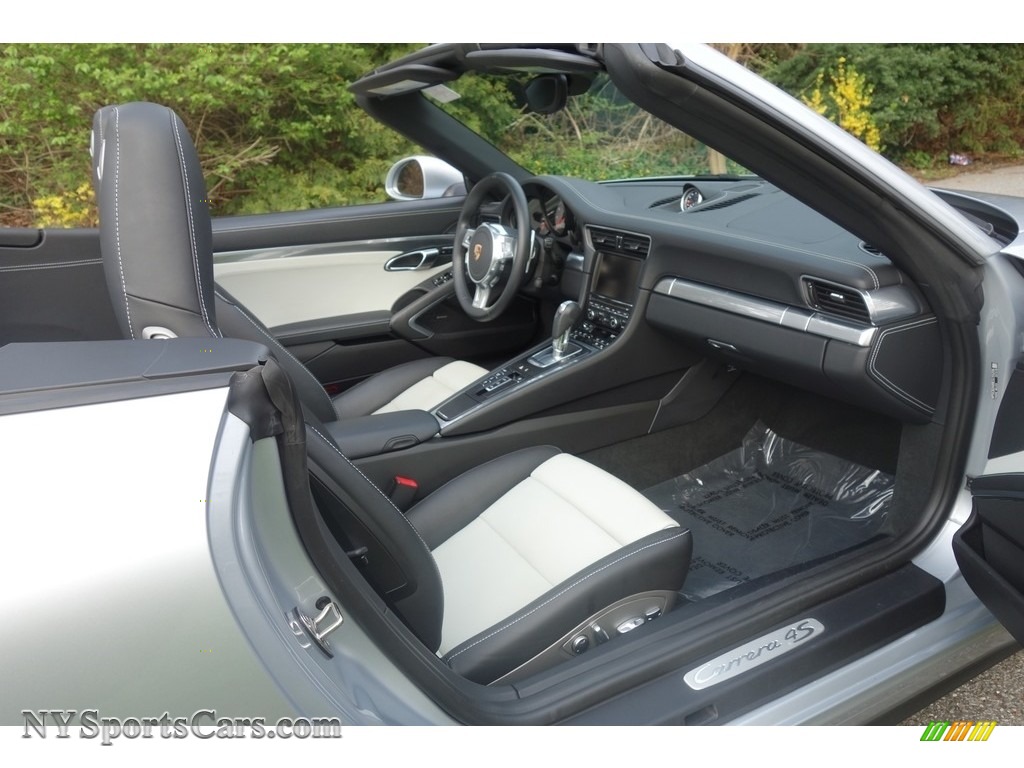 2014 911 Carrera 4S Cabriolet - Rhodium Silver Metallic / Black/Platinum Grey photo #15