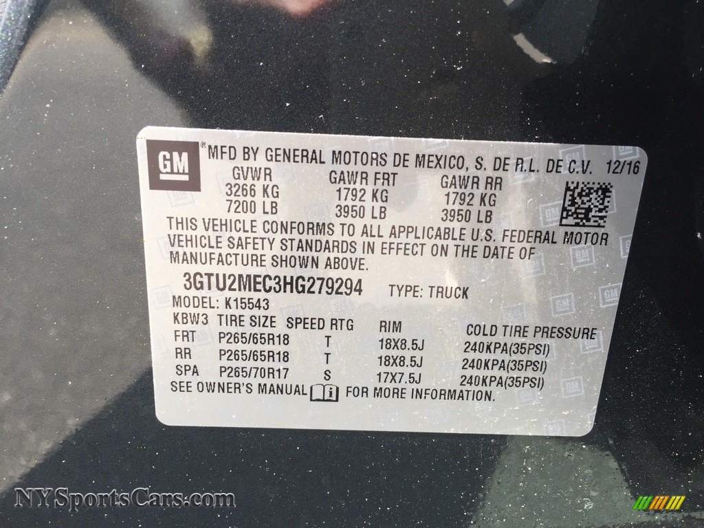 2017 Sierra 1500 SLE Crew Cab 4WD - Dark Slate Metallic / Jet Black photo #11