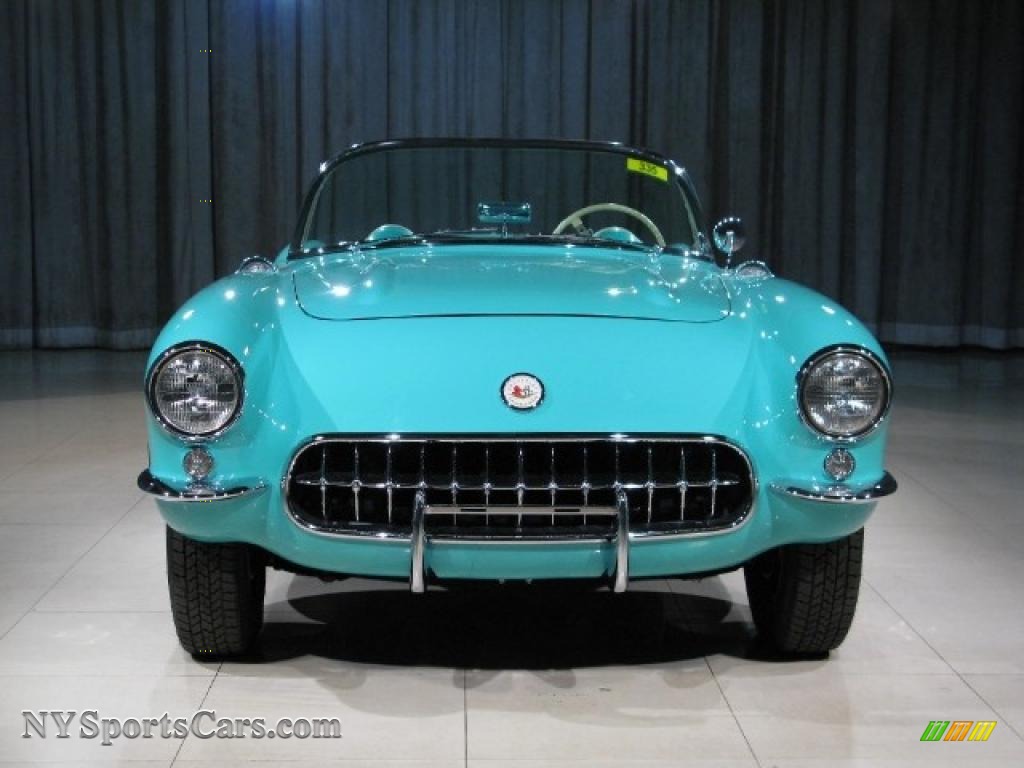 1957 Corvette  - Cascade Green / Beige photo #4