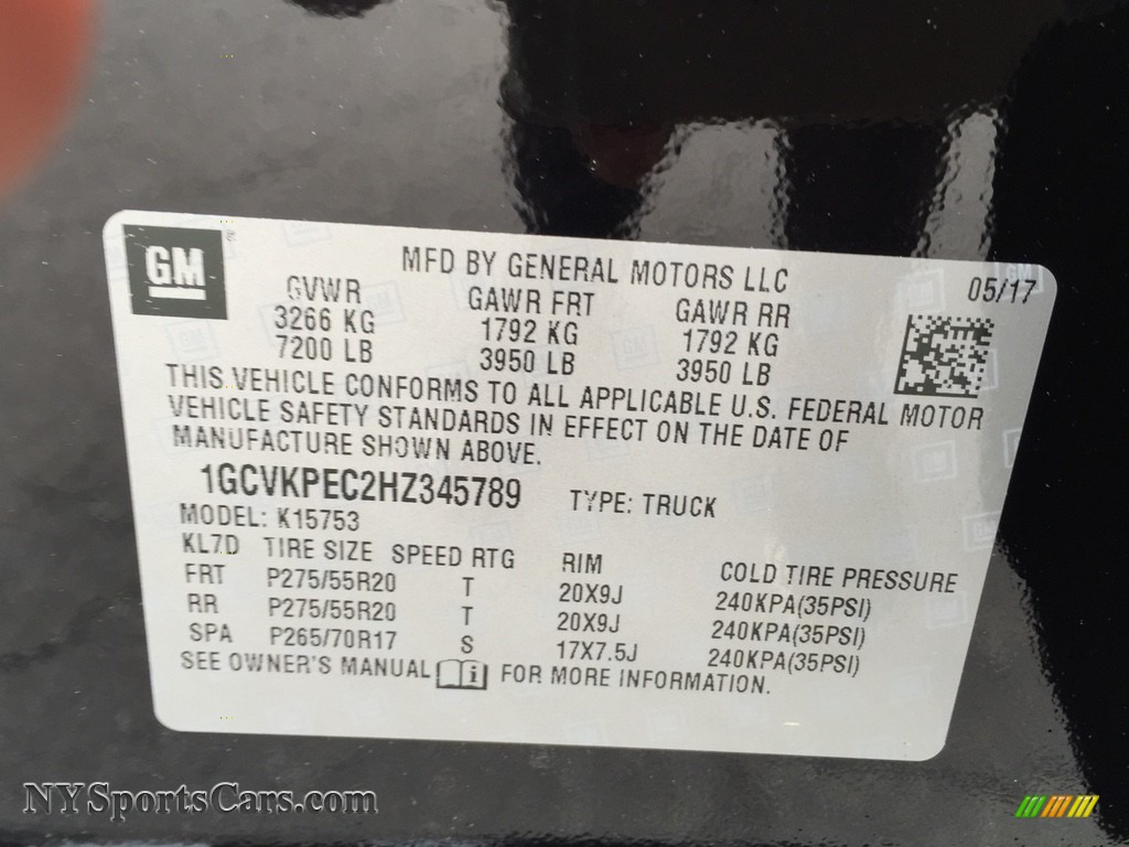 2017 Silverado 1500 Custom Double Cab 4x4 - Black / Dark Ash/Jet Black photo #11