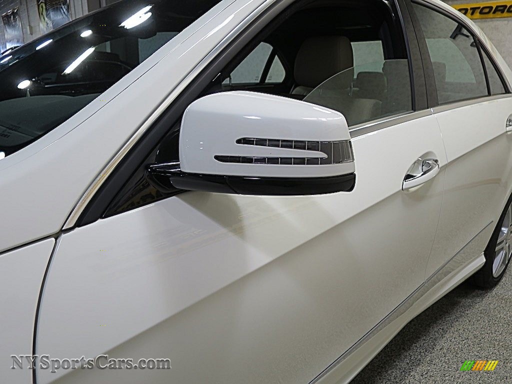 2010 E 550 4Matic Sedan - Arctic White / Almond Beige photo #13