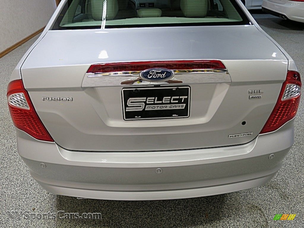 2012 Fusion SEL V6 AWD - Ingot Silver Metallic / Medium Light Stone photo #10