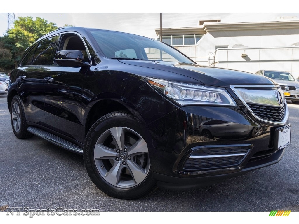 Crystal Black Pearl / Parchment Acura MDX SH-AWD