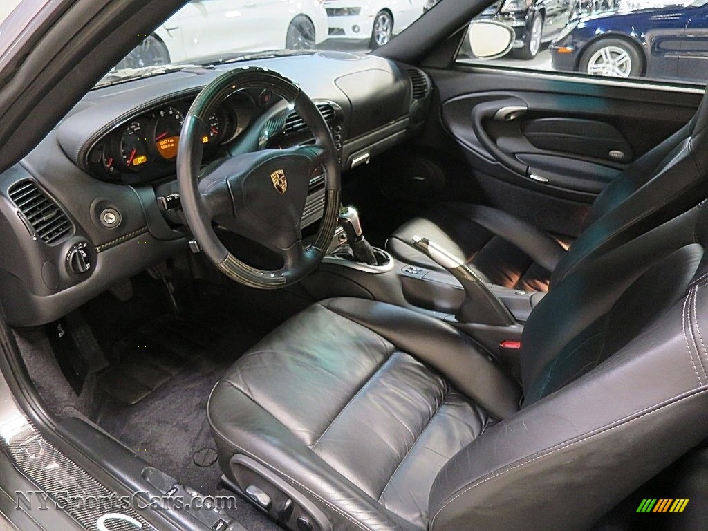 2002 911 Carrera 4 Cabriolet - Seal Grey Metallic / Black photo #16