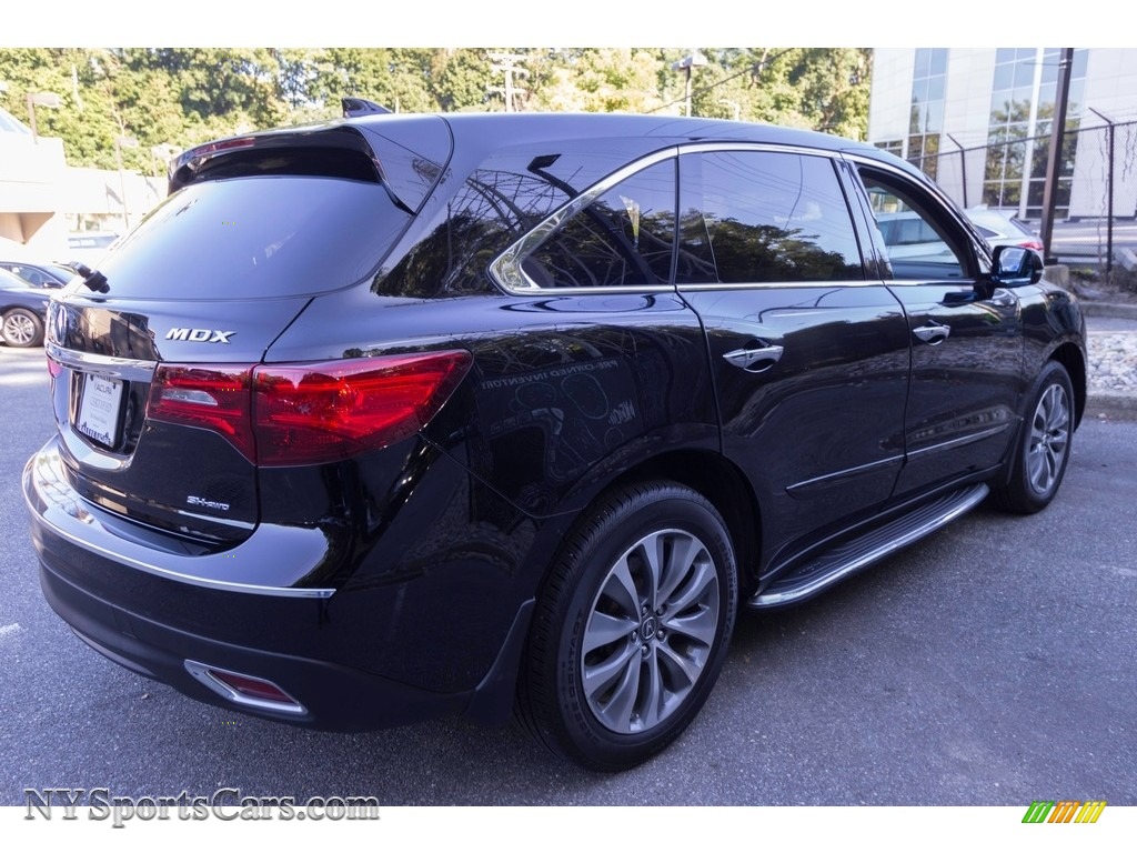 2015 MDX SH-AWD Technology - Crystal Black Pearl / Parchment photo #4