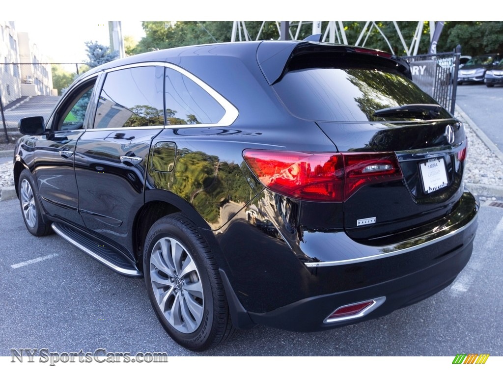 2015 MDX SH-AWD Technology - Crystal Black Pearl / Parchment photo #6