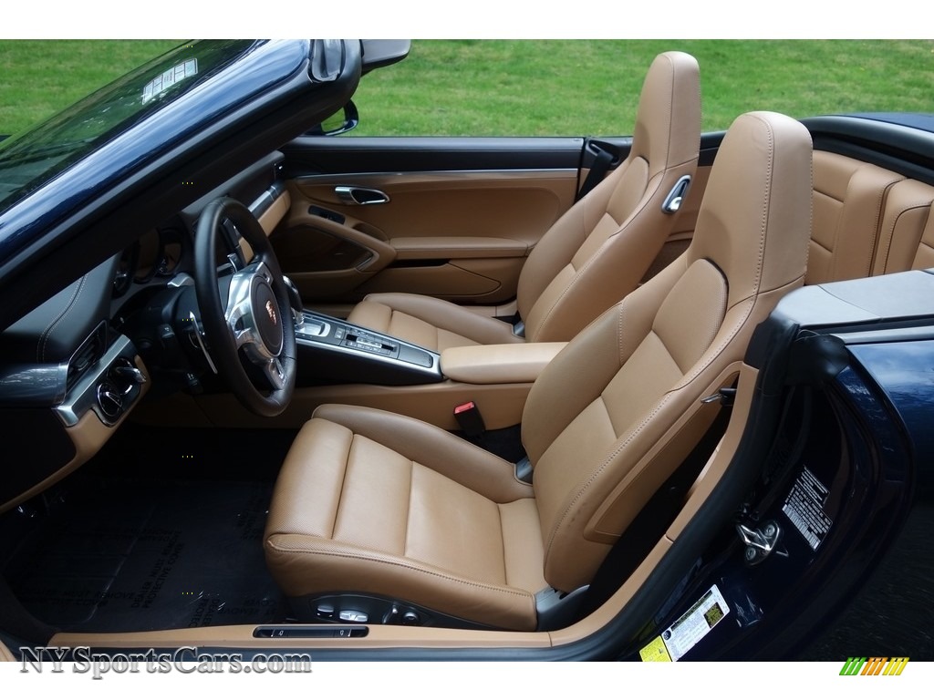 2015 911 Carrera 4S Cabriolet - Dark Blue Metallic / Espresso/Cognac Natural Leather photo #12