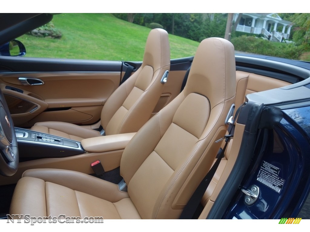 2015 911 Carrera 4S Cabriolet - Dark Blue Metallic / Espresso/Cognac Natural Leather photo #13