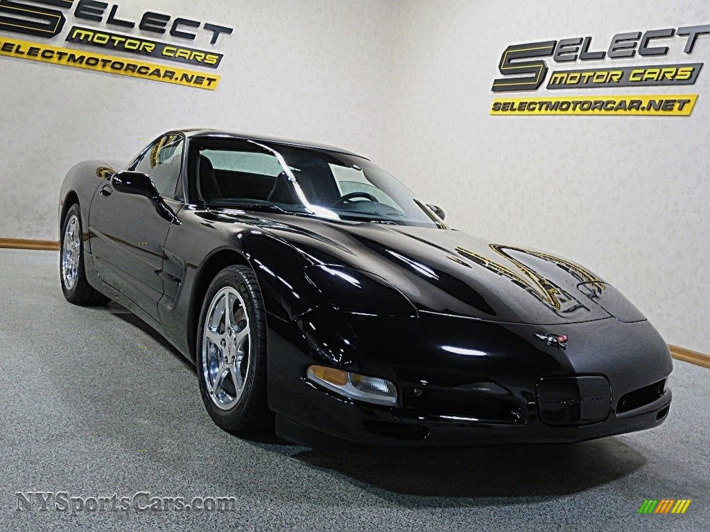 2004 Corvette Coupe - Black / Black photo #4