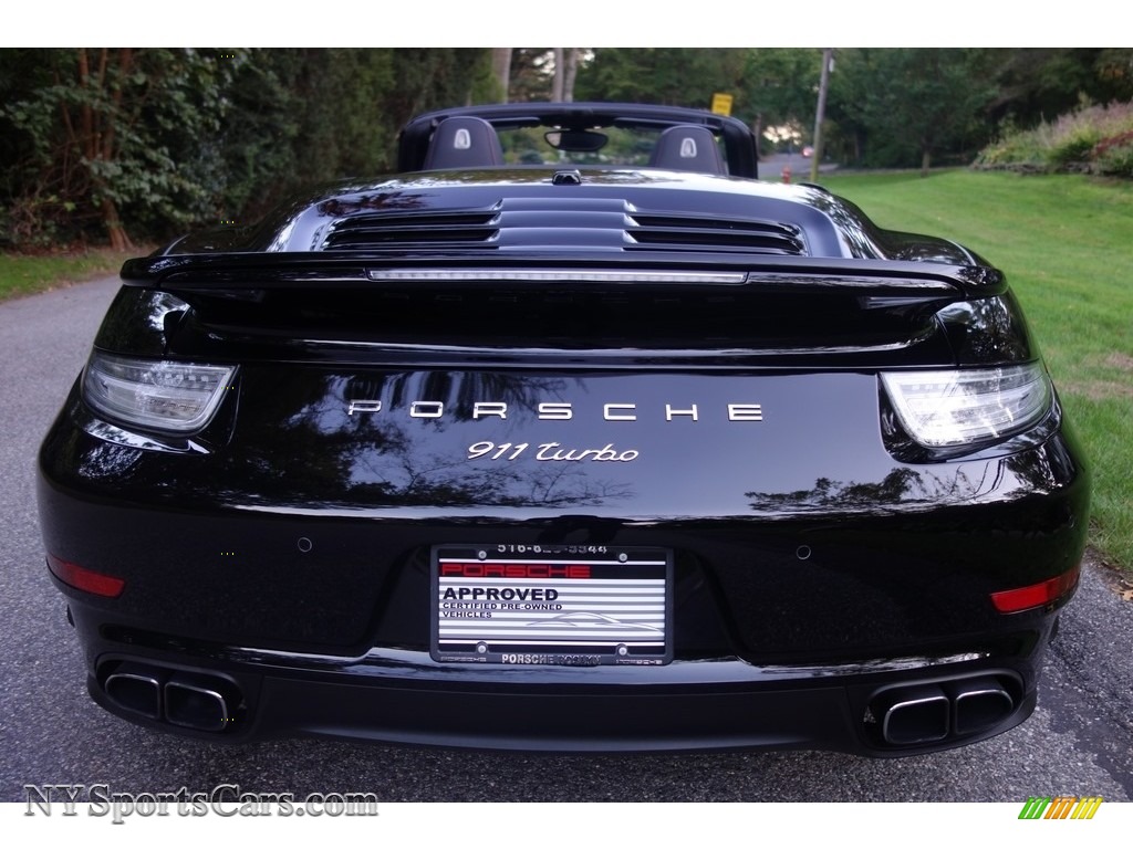 2015 911 Turbo Cabriolet - Black / Black photo #5