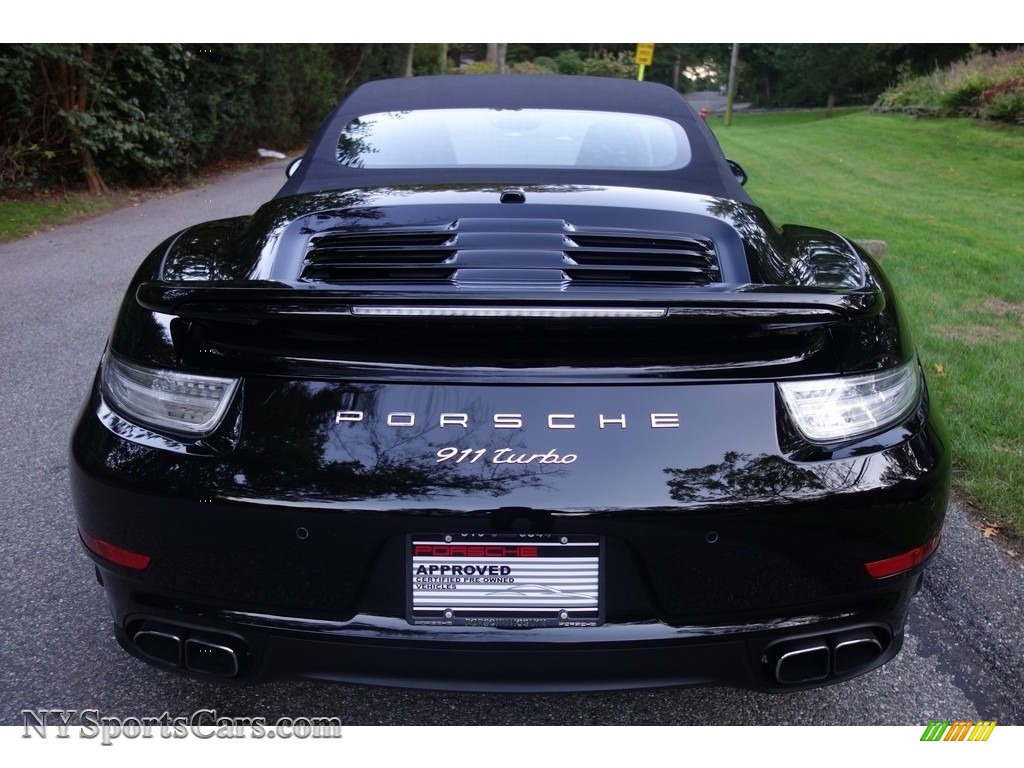 2015 911 Turbo Cabriolet - Black / Black photo #6
