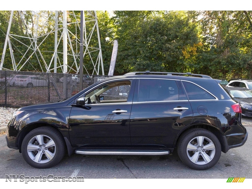 2013 MDX SH-AWD Technology - Crystal Black Pearl / Parchment photo #3