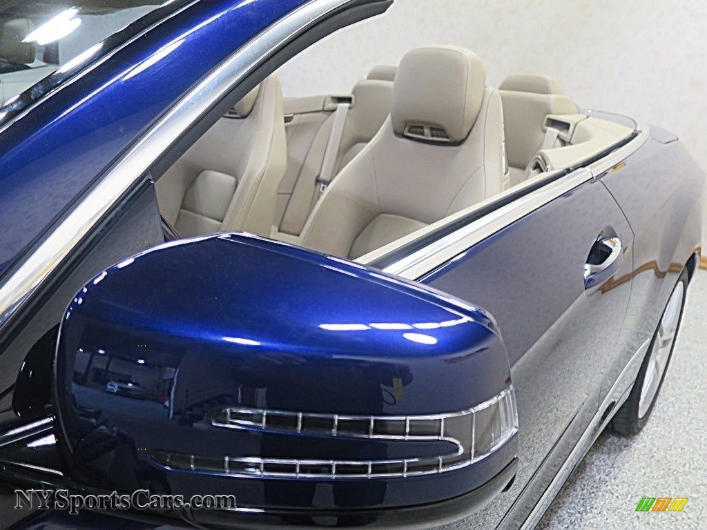 2011 E 350 Cabriolet - Capri Blue Metallic / Almond/Mocha photo #12