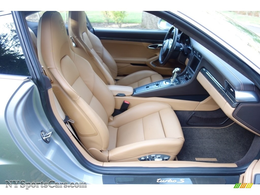 2015 911 Turbo S Coupe - GT Silver Metallic / Espresso/Cognac Natural Leather photo #12