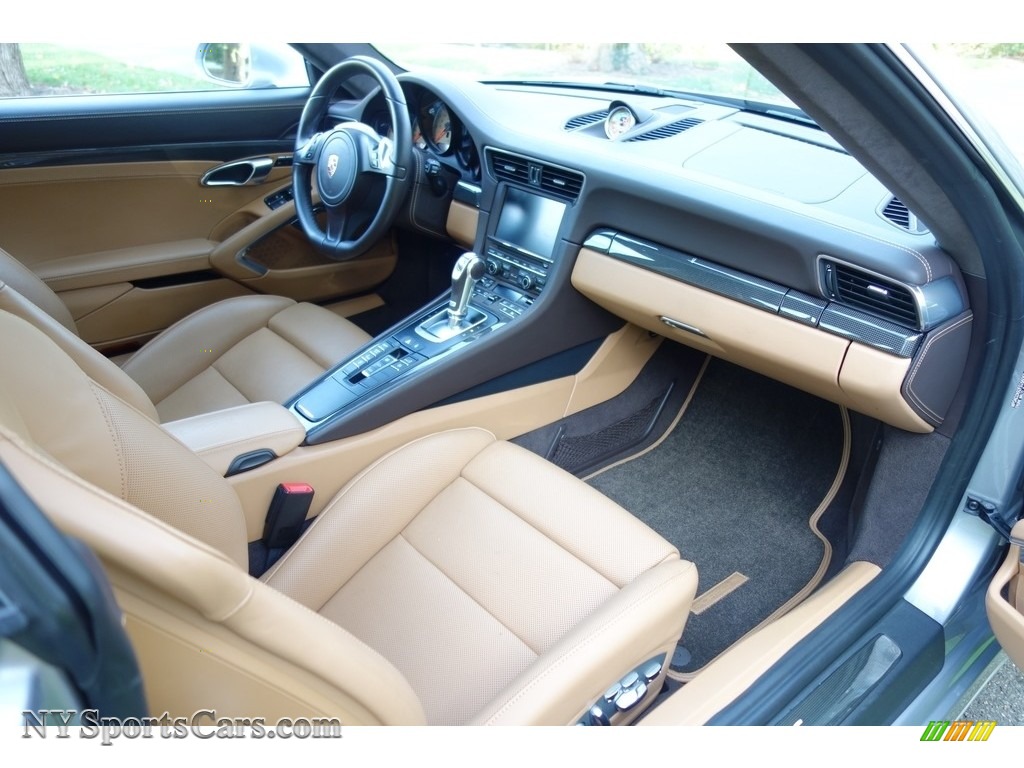 2015 911 Turbo S Coupe - GT Silver Metallic / Espresso/Cognac Natural Leather photo #13