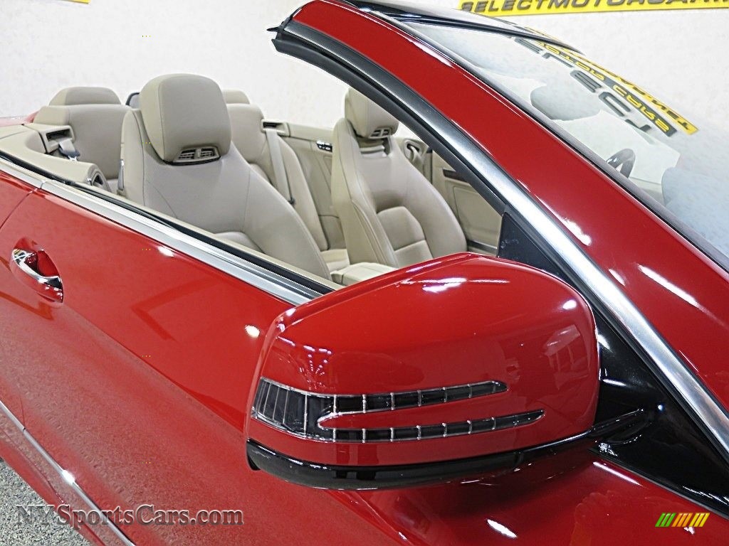 2011 E 550 Cabriolet - Mars Red / Almond/Mocha photo #15