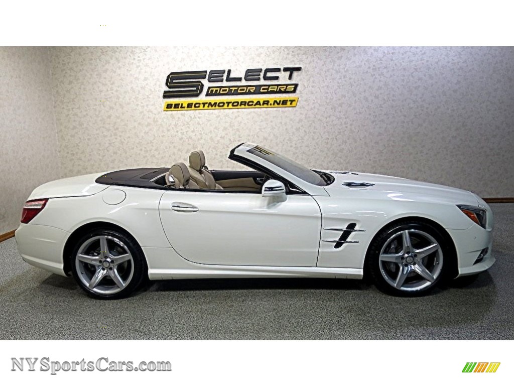 2014 SL 550 Roadster - Diamond White Metallic / Beige/Brown photo #11